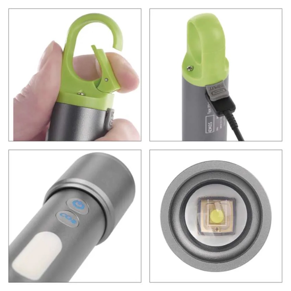 TASKULAMP LAETAV 600LM PUNANE/ROHELINE/SININE EMOS - Image 3