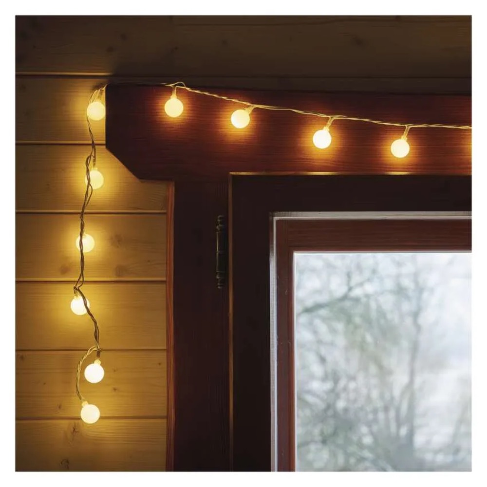 VALGUSKETT BIG CHERRY 4M 40LED SOE VALGE IP44 EMOS - Image 5