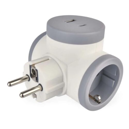 ADAPTER 220V*2+1* USB A+1*USB C P0077PD EMOS
