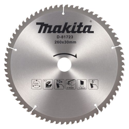 SAEKETAS MAKITA 260*30/70T/2,8 ALU D-81723