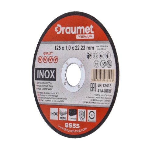 LÕIKEKETAS ROOSTEVABALE METALLILE 125*1*22MM DRAUMET