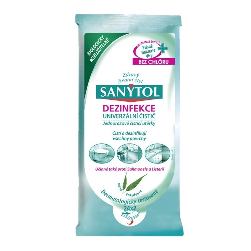 DESINFITSEERIVAD PUHASTUSLAPID SANYTOL UNIVERSAL 48TK