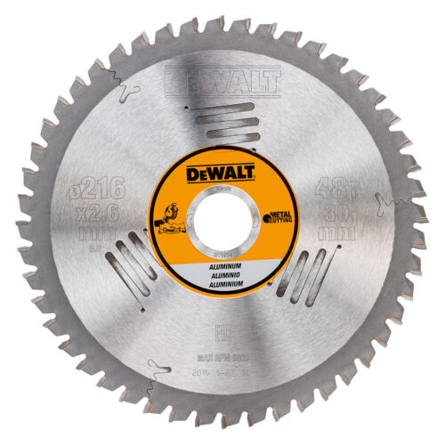 SAEKETAS DEWALT 216*30/48T/2.6MM ALUMIINIUMILE